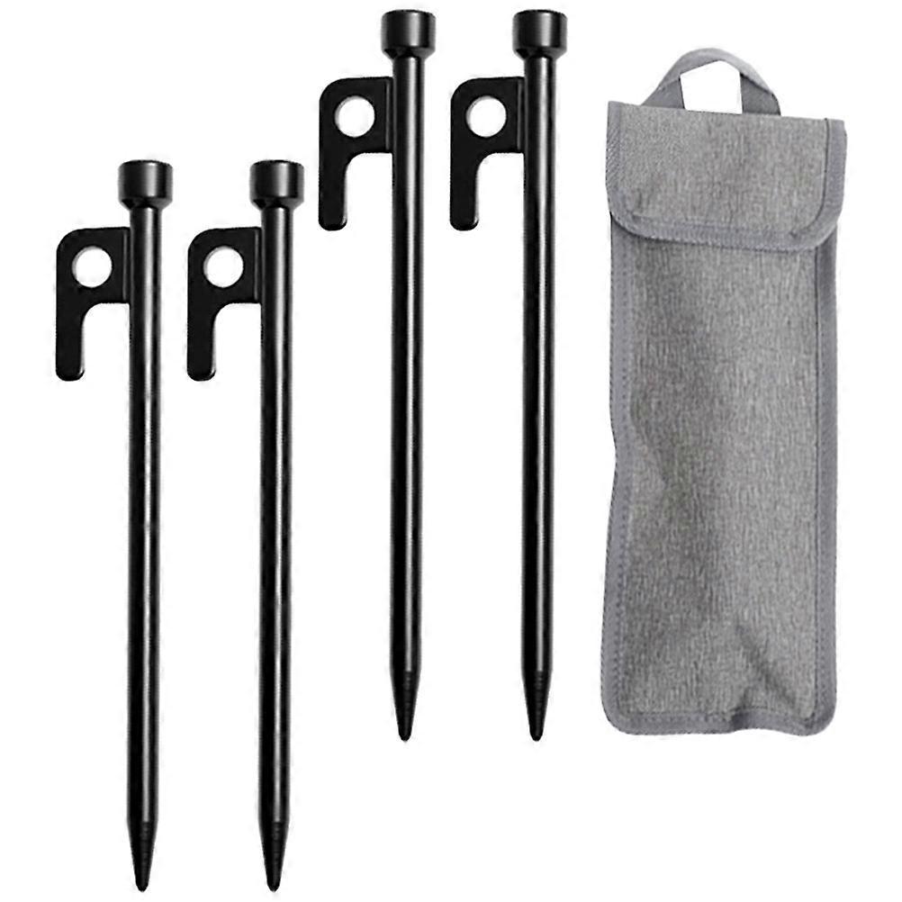 Tent Ground Nail Set For Camping Outdoor Activities Assorted Color Metal Made 1 Set