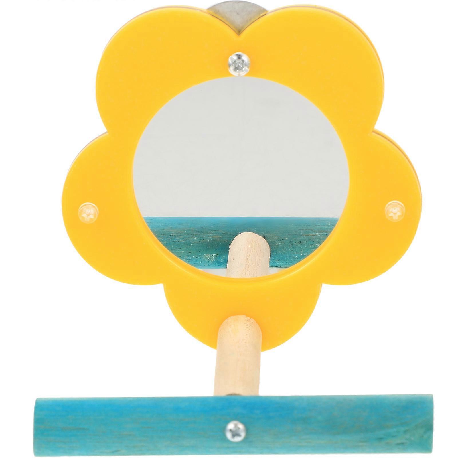 Acrylic Bird Mirror Toy 2Pcs For Pet Birds Offering Physical Activity And Amusement In Indoor Environments
