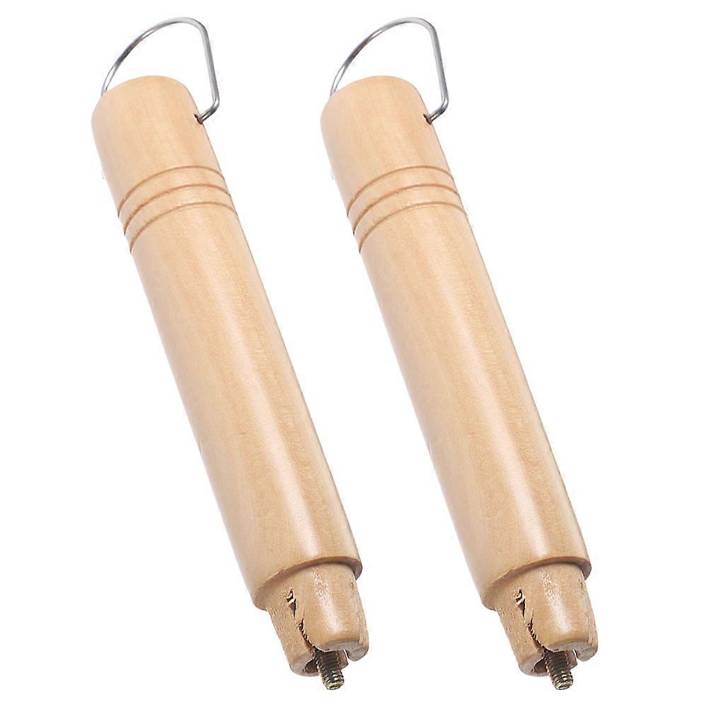 Replacement Pot Handle Wooden Milk Pan Handle for Cookware 6Pcs