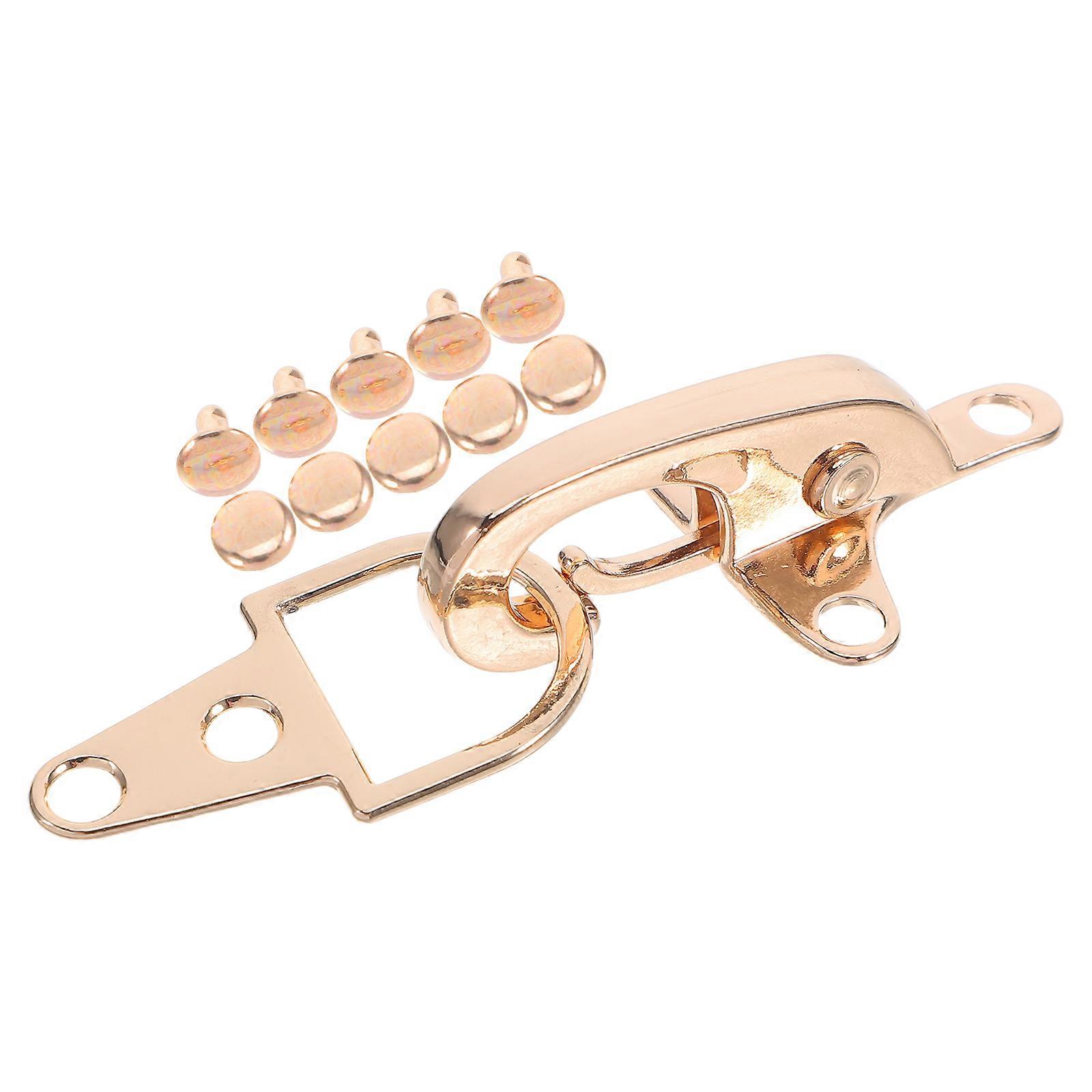Golden Buckle Clasp for Clothing 1Set Metal Interlock Clip Buckle