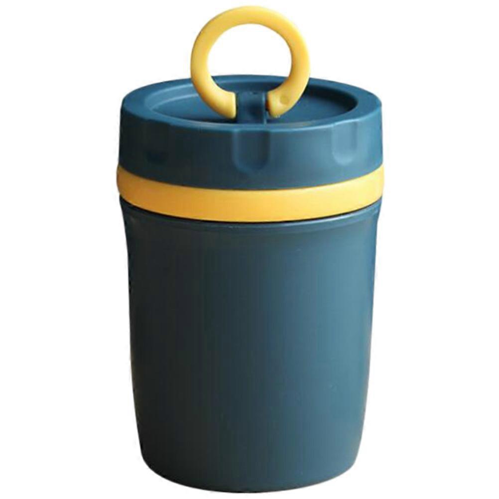 Plastic Cup with Lid for Convenient Drink Use Navy Blue 1Pcs
