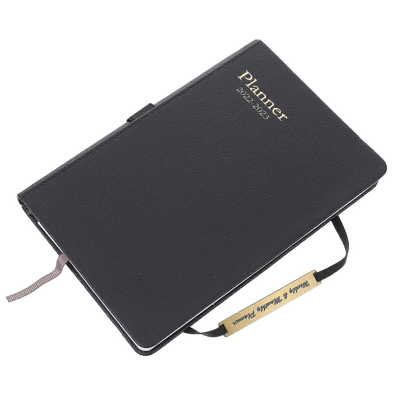 Black PU Cover Students Notebook for Business 2Pcs
