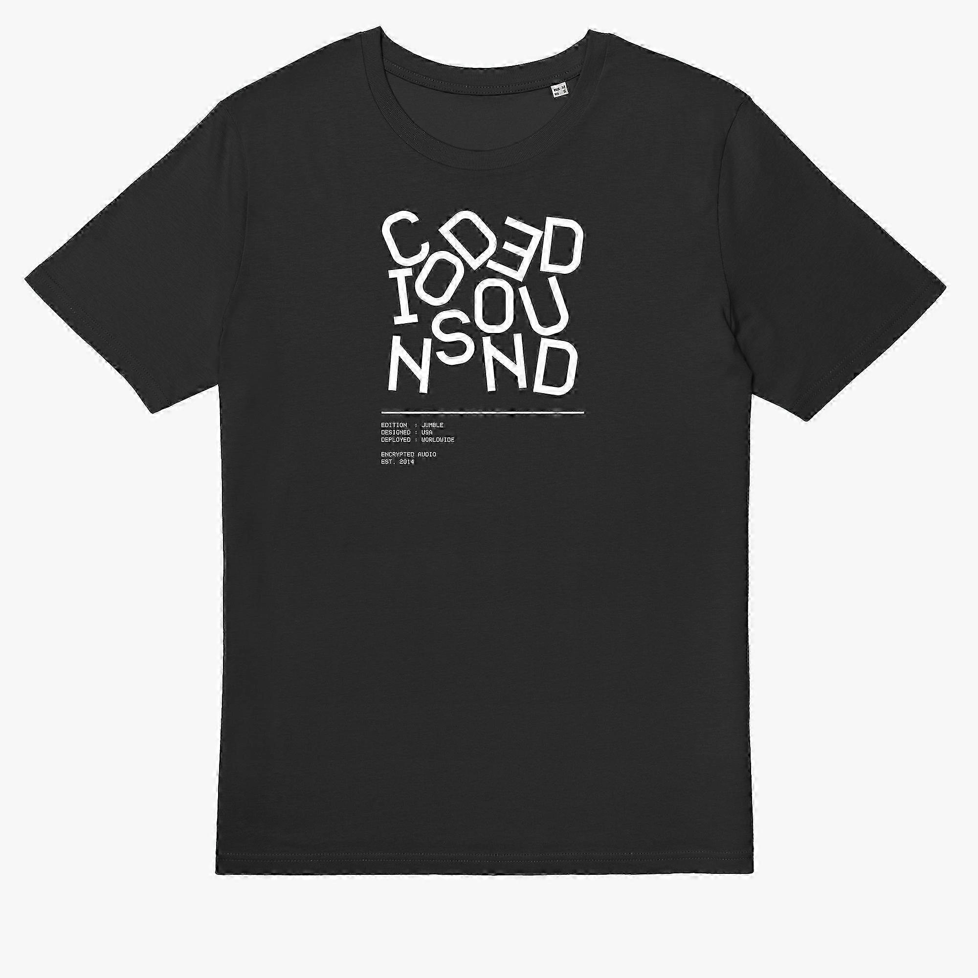 Ea - Coded Jumble [black Tee] Encrypted Audio T-shirt Rockinstone