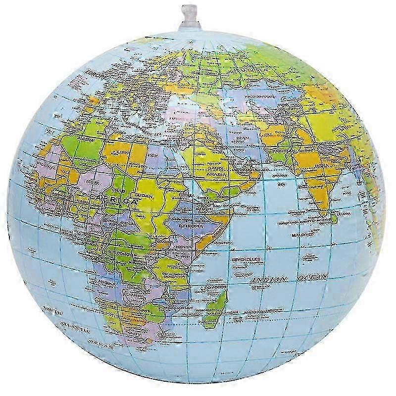 Inflatable PVC World Globe Beach Ball for Fun UK Beach Games and Educational Activities