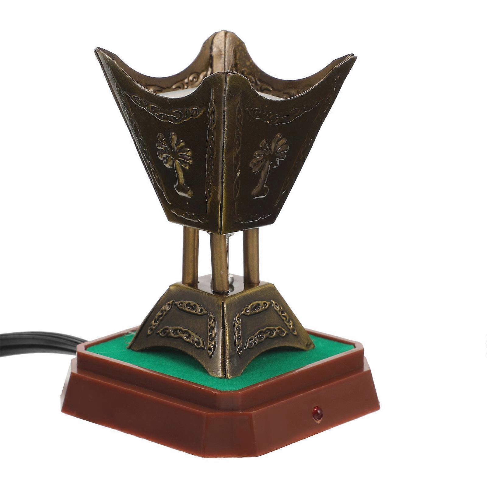 Flame Diffuser Electric Incense Burner Office Ornament Relaxing Iron 1Pack