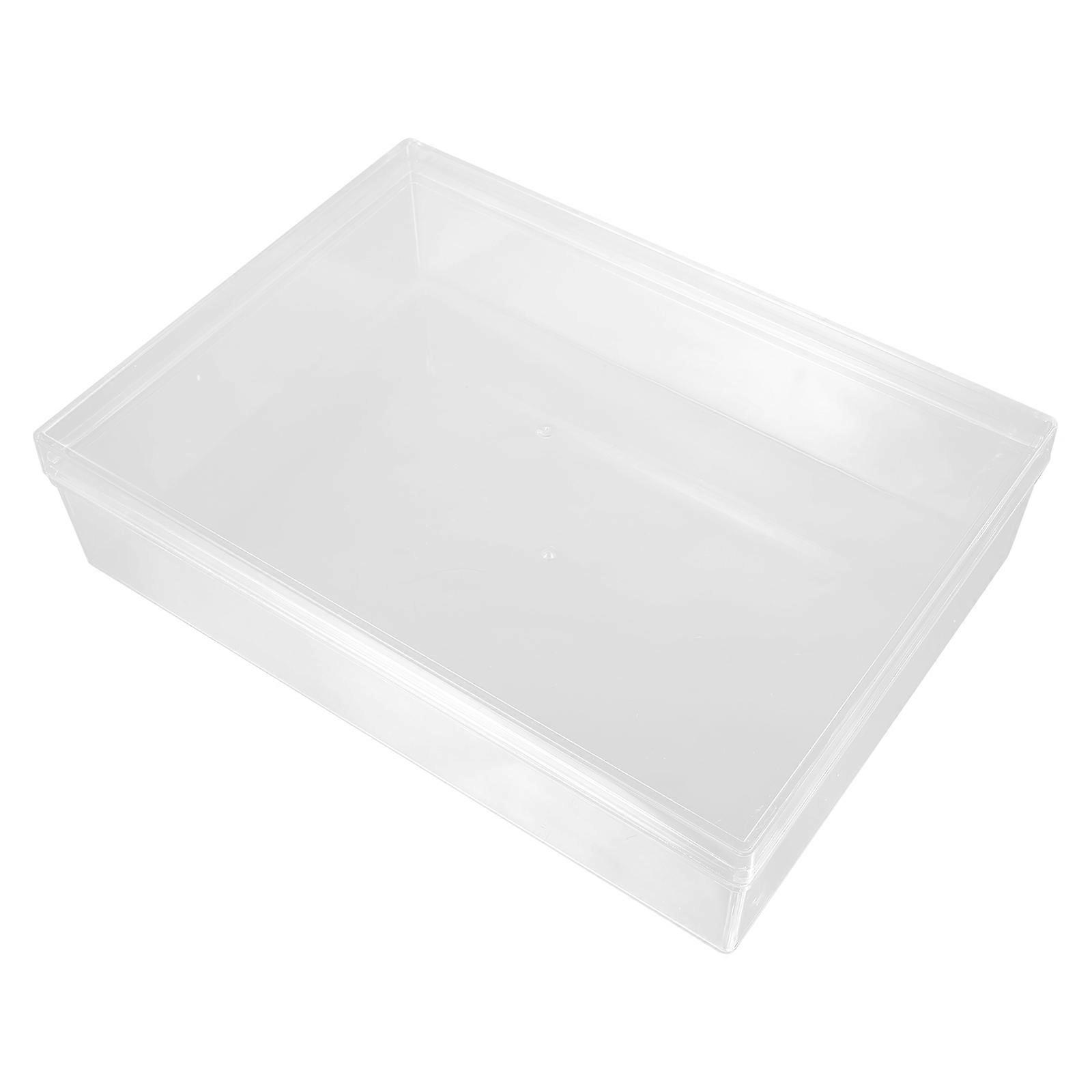 Gift Storage Case Plastic Box for Storage Use 1Pcs Transparent Square