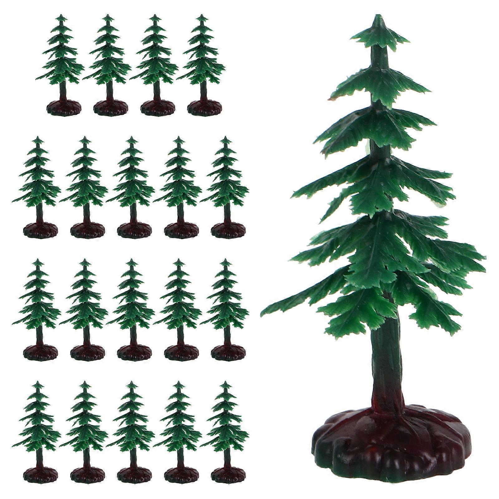 Christmas Tree Miniature Artificial Tabletop Christmas Trees for Decoration 60Pcs
