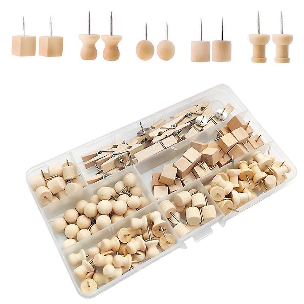 2 Sets Of Thumb Tacks For Bulletin Board Decoration 3.5X1X1CM Assorted Color Photo Display 250Pcs