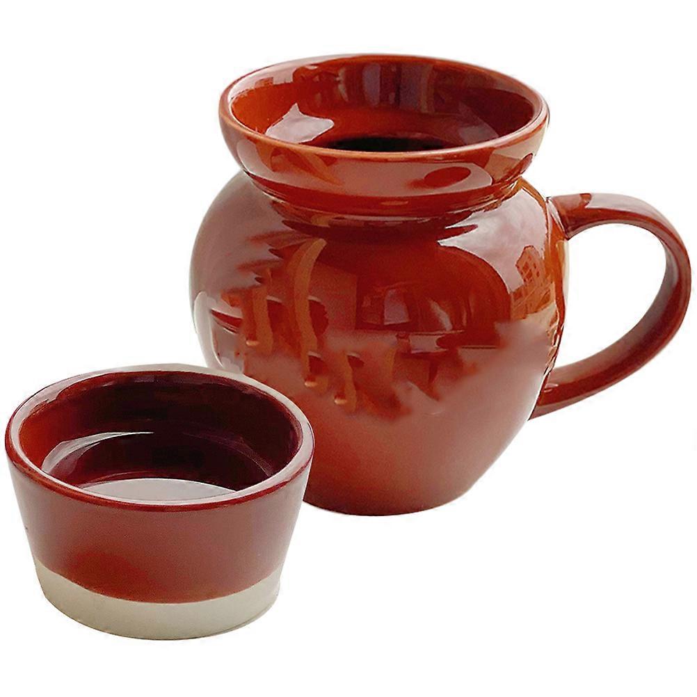 Funny Ceramic Coffee Mug Pickle Jar Shaped Mug for Drinking Use