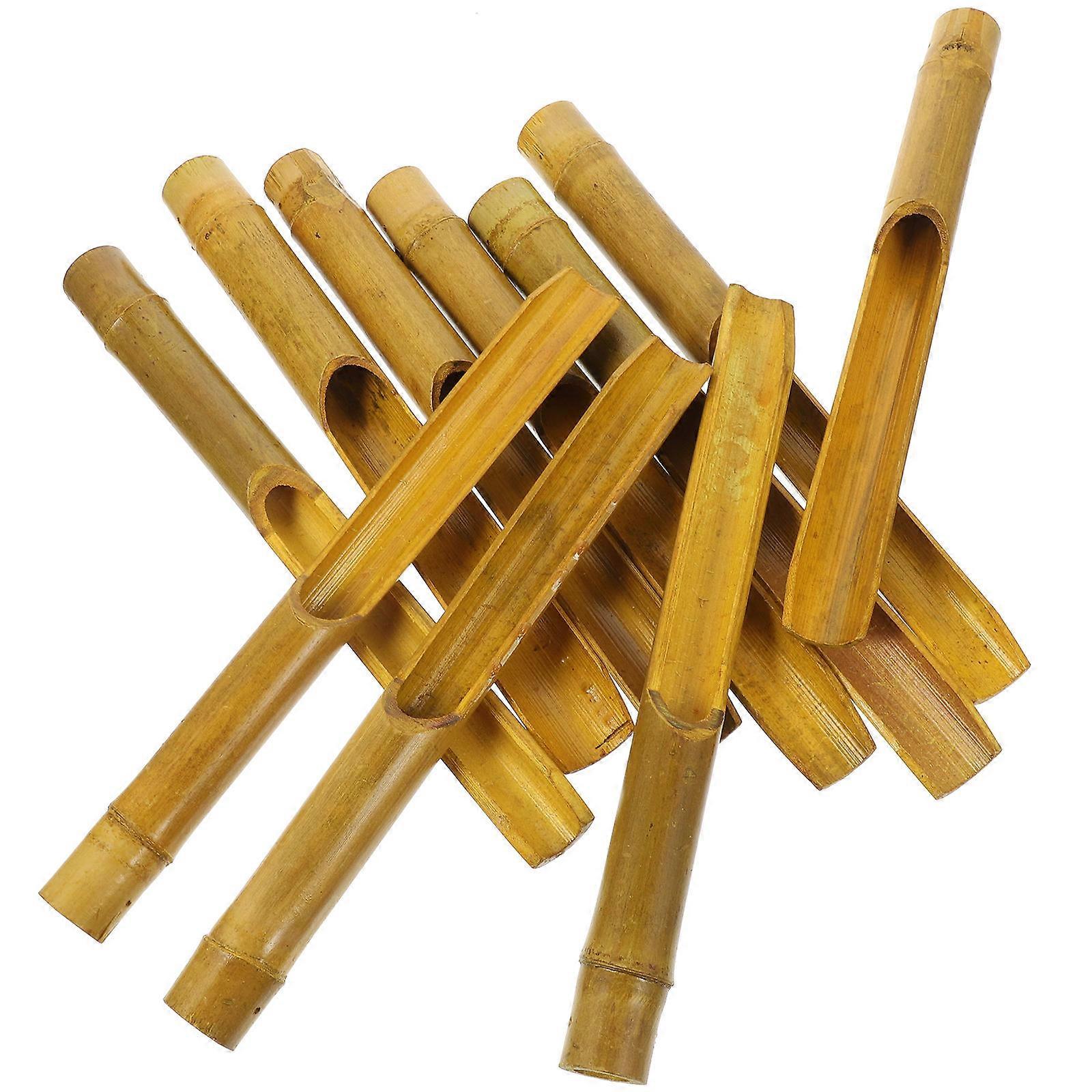 Bamboo Wind Chime Making Tubes For Elegant Courtyard Decor DIY Accessories 10Pcs