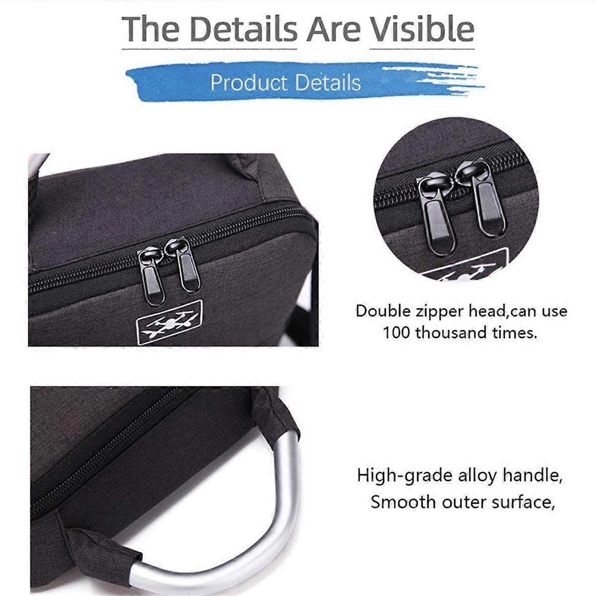 Carrying Case Single-Shoulder Bag Waterproof Sotrage Bag black