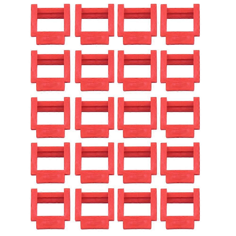 20Pcs PCI-E Riser Card Retainer for BTC Riser for Video Card, Red