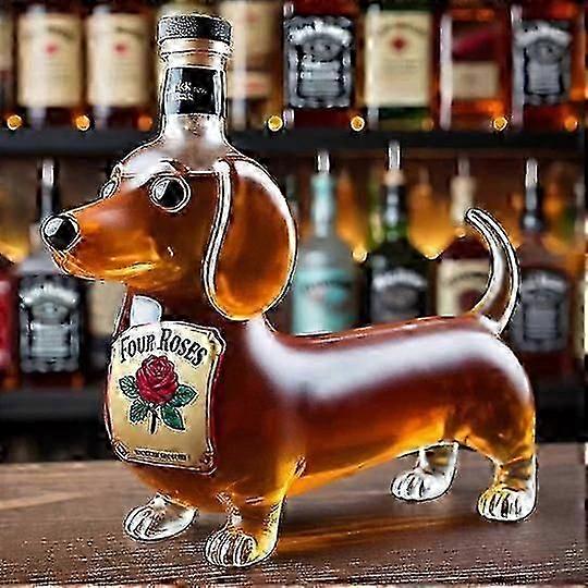 Fun Bulldog-shaped Whiskey Decanter - A Unique Wine Dispenser for Home Bars and Wine Enthusiasts