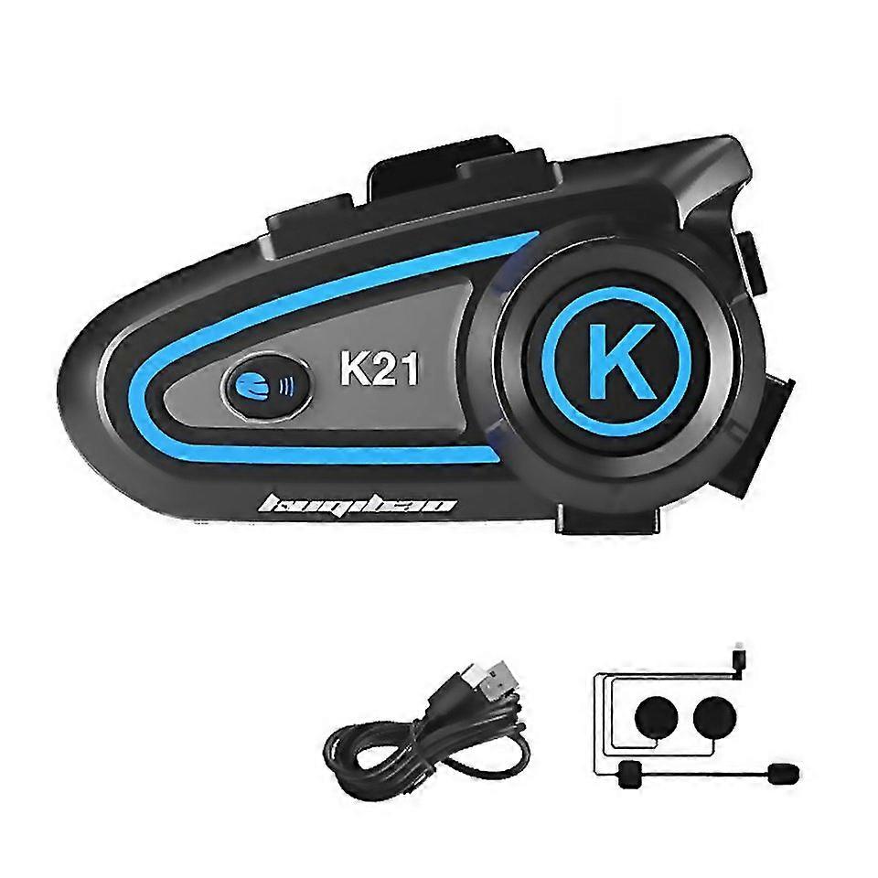 For Kuqibao Motorcycle Helmet Longlasting Waterproof Bluetoothcompatible Headset With Light