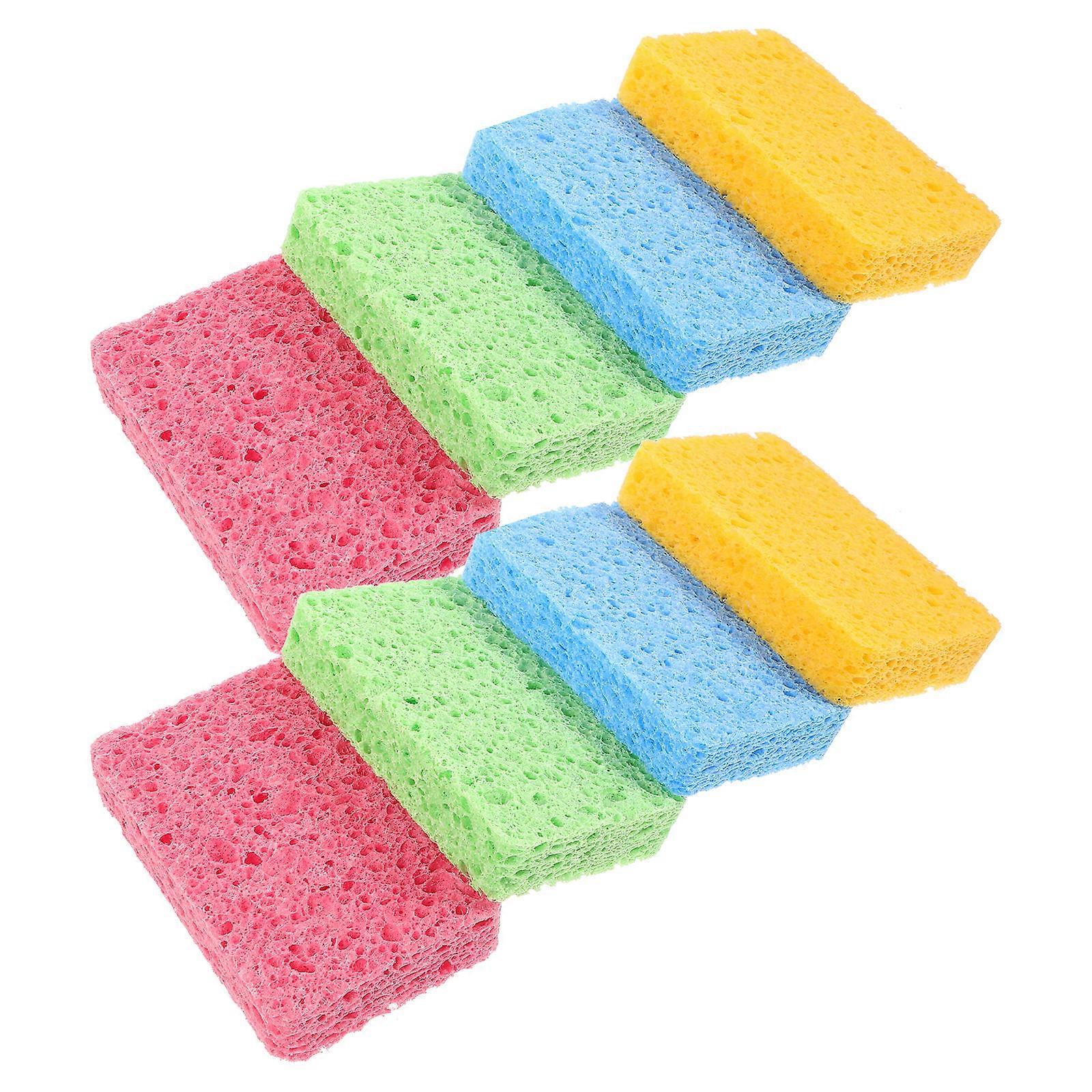 Kitchen Dish Sponge Scrubber for Pot Cleaning 16Pcs Pack Assorted Colors