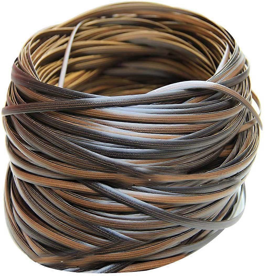 Wicker Kit 230Ft Coffee Brown Rattan Material For Chair Table Storage Basket Patio Furniture