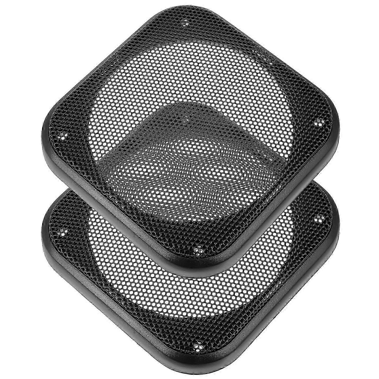 2pcs Speaker Grills Car Subwoofer Speaker Grill Covers Automotive Speaker Guard Speaker Accessories_c*