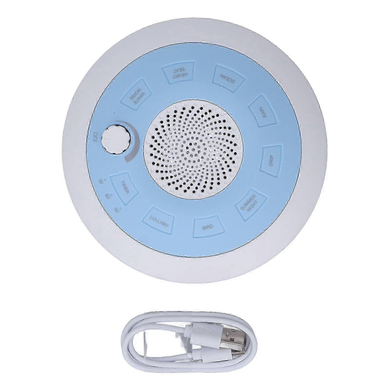 White Noise Sound Machine Soothe Mood 8 Music 3 Timing Rechargeable Sleep Sounds Device