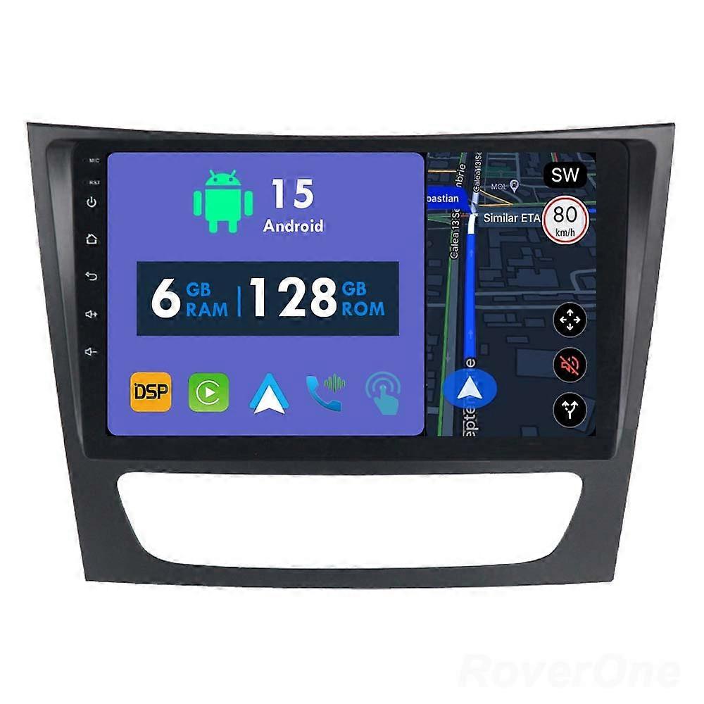 Car Radio 6G+128G CarPlay GPS Navigation Head Unit for Mercedes Benz E Class S211 W211 2002 - 2009 CLS Class C219 2004 - 2010 Android Auto Bluetooth