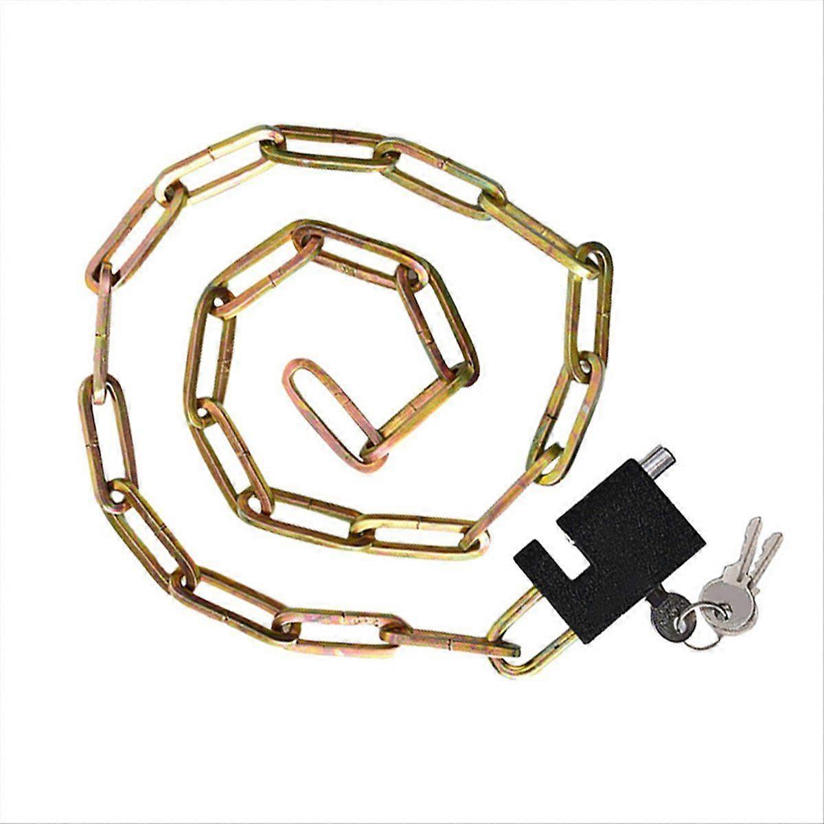 Bicycle Lock Mountain Bike Lock Alloy Chain Lock Anti-Theft Safety Chain Locks Portable Alloy Lock