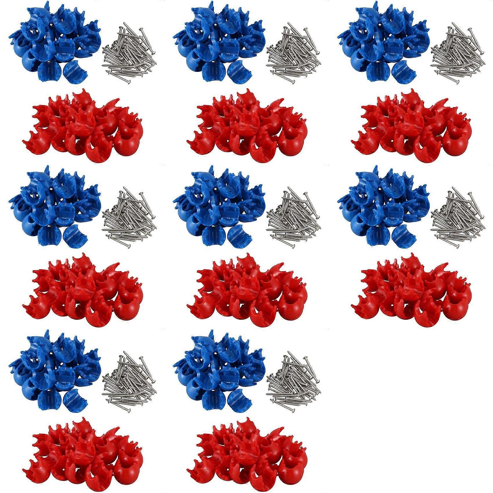 160Pcs Climbing Rope Net 12mm Plastic Connector Net Buckle Climbing Accessories for Outdoor Swing Climbing Rope Parts