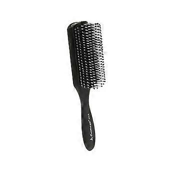 Zwarte Salon Verstelbare Antistatische Haarstyling Kamborstel Tool #B