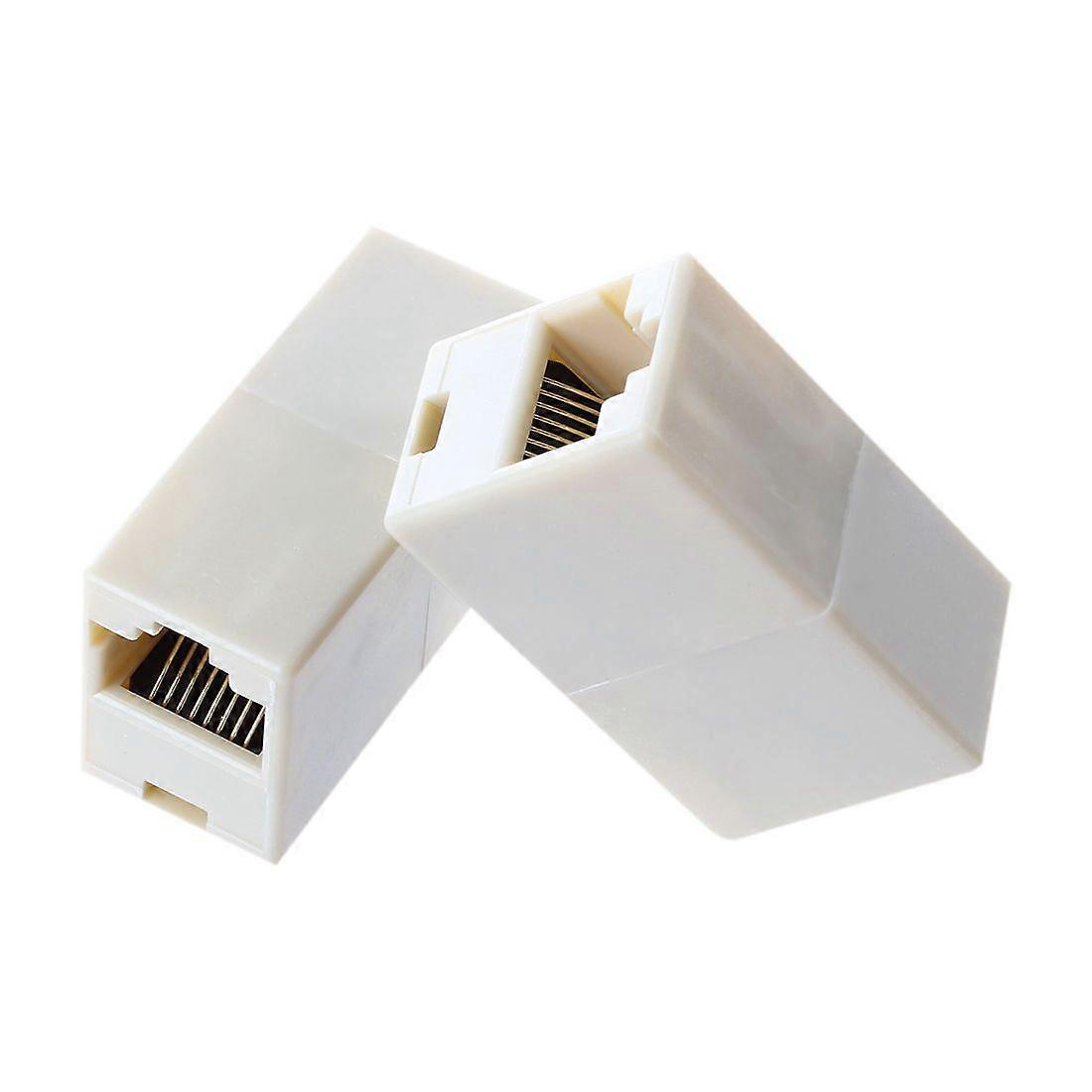 (2 Pack)RJ45 Coupler F-F Straight