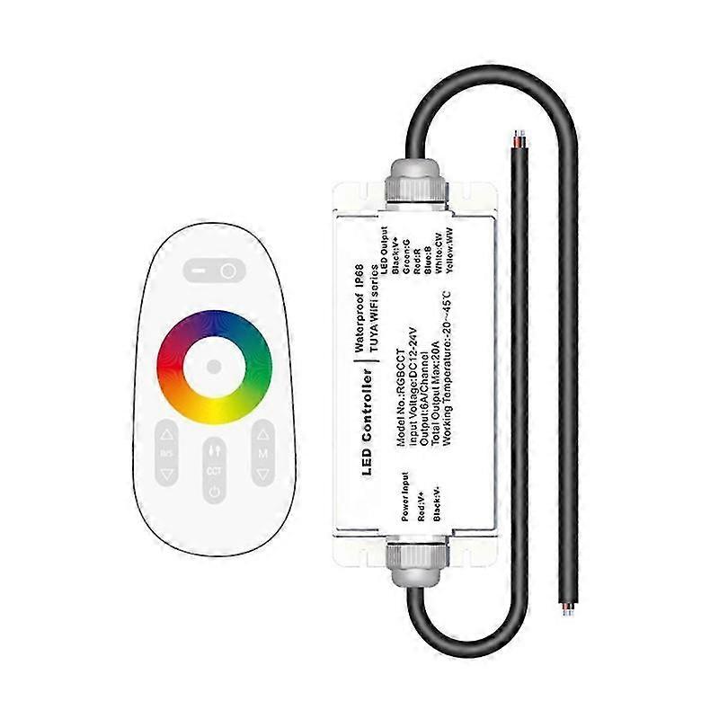 Tuya WIFI DC12V 24V LED Strip Waterproof Controller IP68 Rain-Proof with Tuya Voice Remote Control R