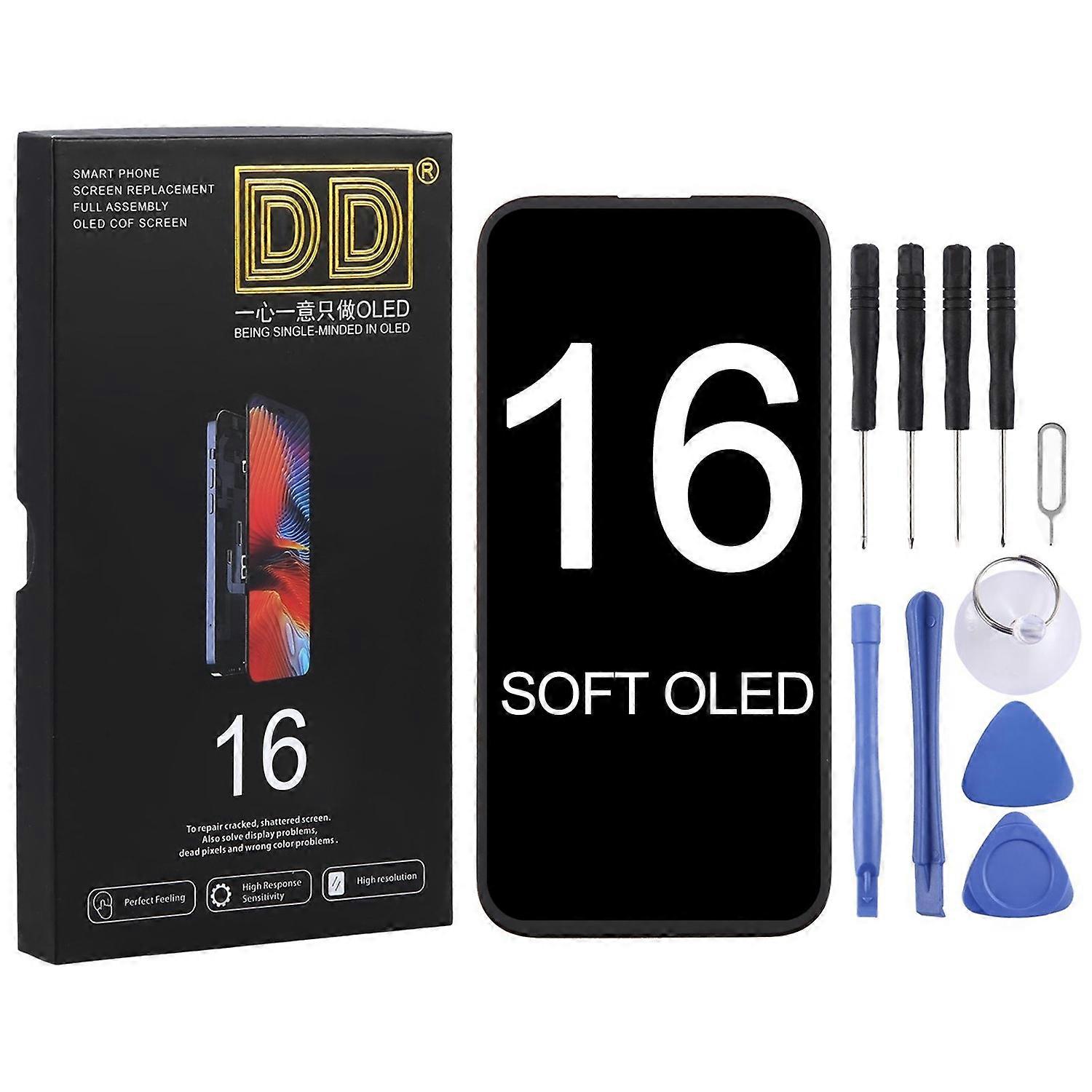 For iPhone 16 DD Soft OLED Screen