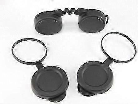 42mm Binocular Lens Caps with Rainguard, Protective Covers for Optics and Objectives