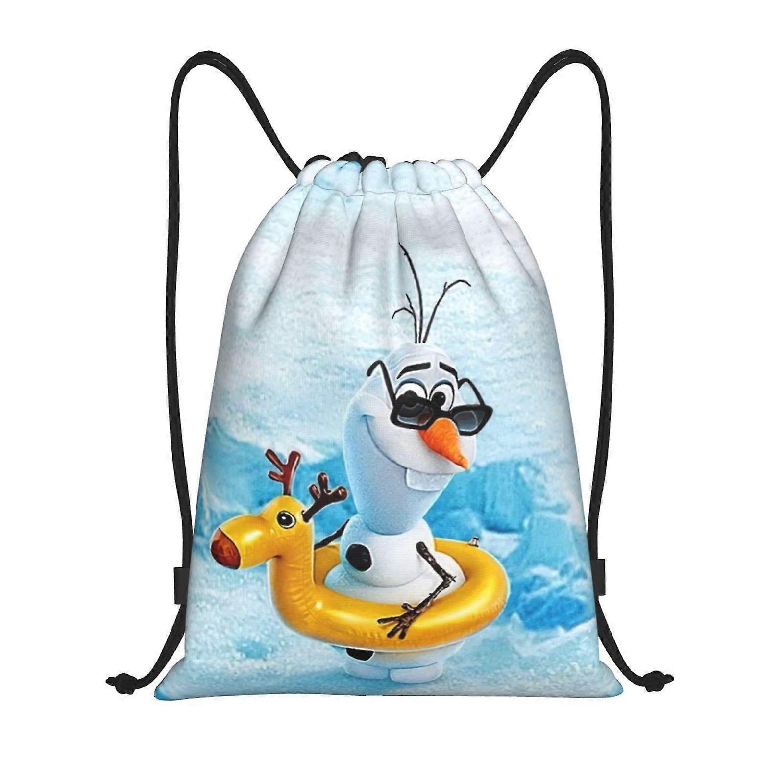 Frozen Classic Drawstring Bag, Collapsible, Sports, Fitness, Drawstring Bag, Unisex, Beach Sports Travel Bag Medium