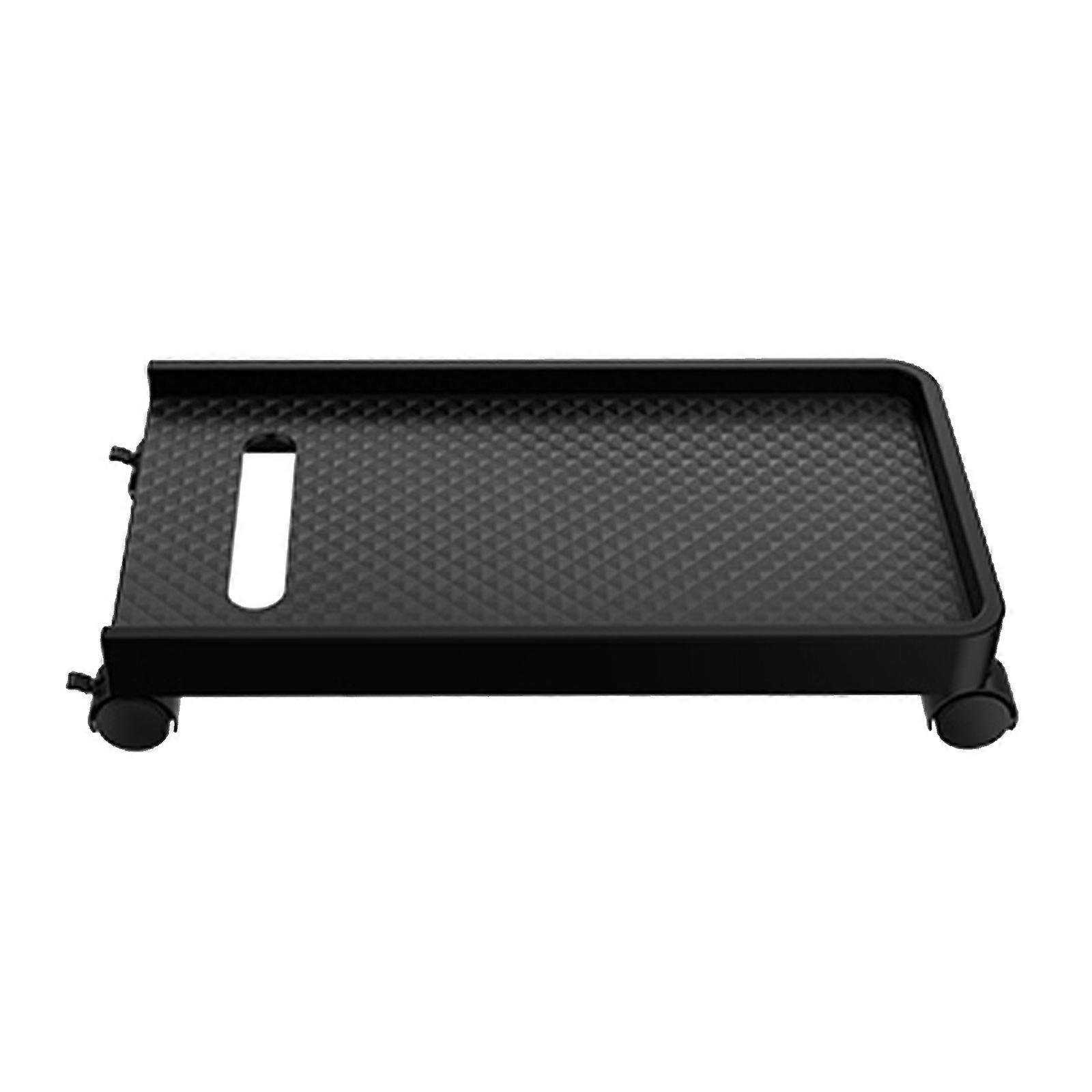 Portable Computer Tower Holder Cart with 20kg High Load Capacity and Carbon Fiber Look Multicolor