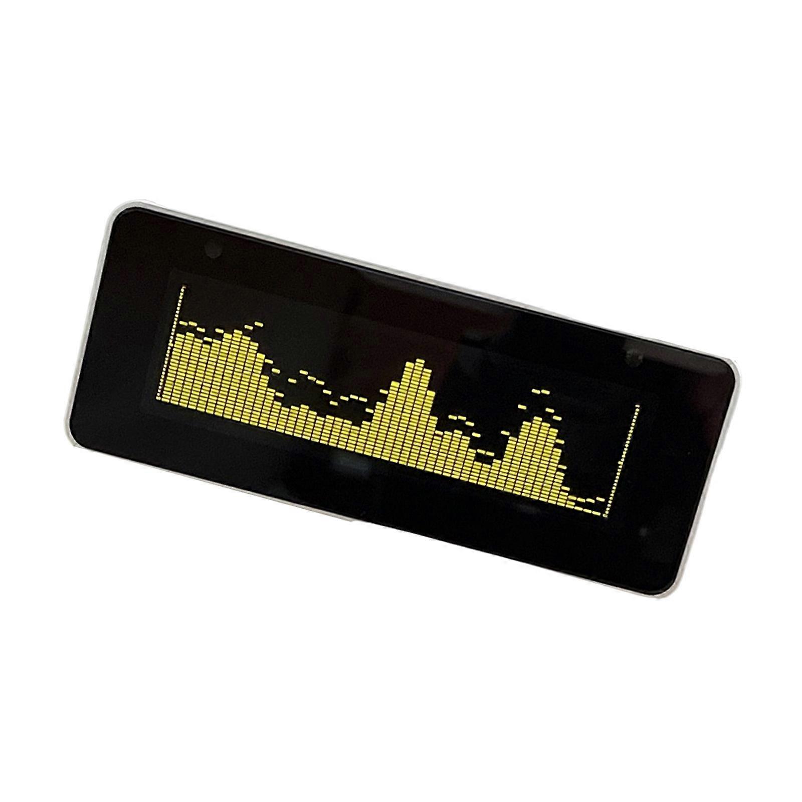 AK25664 Music Visualization Clock With Color Display Aluminum Build And Multiple Platform Compatibility Multicolor