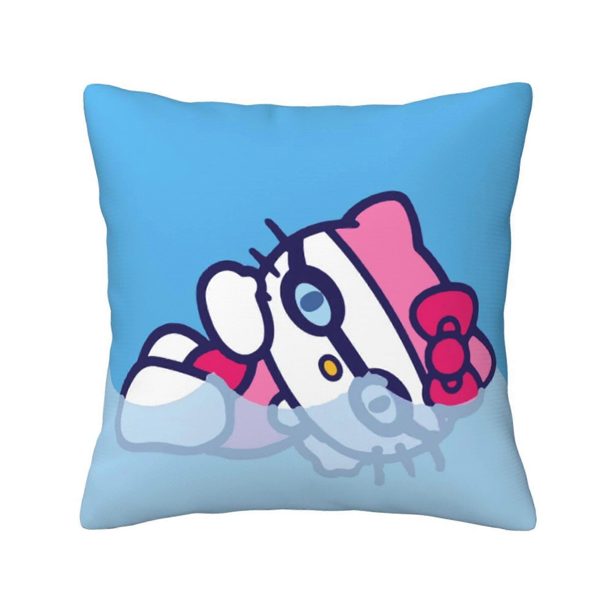 Hello Kitty Throw Pillow Case Shell for Couch Sofa Bedding Home Pillowcase Pillow Covers Decoration-12×12 inch-Style 2