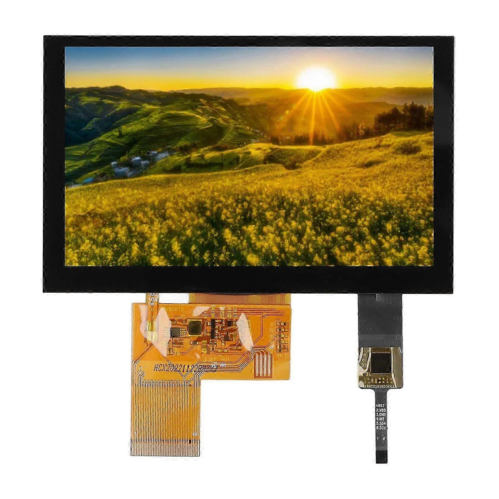 TFT Screen 5in 800 X 480 Resolution High Definition LCD Display Touchscreen for Face Recognition