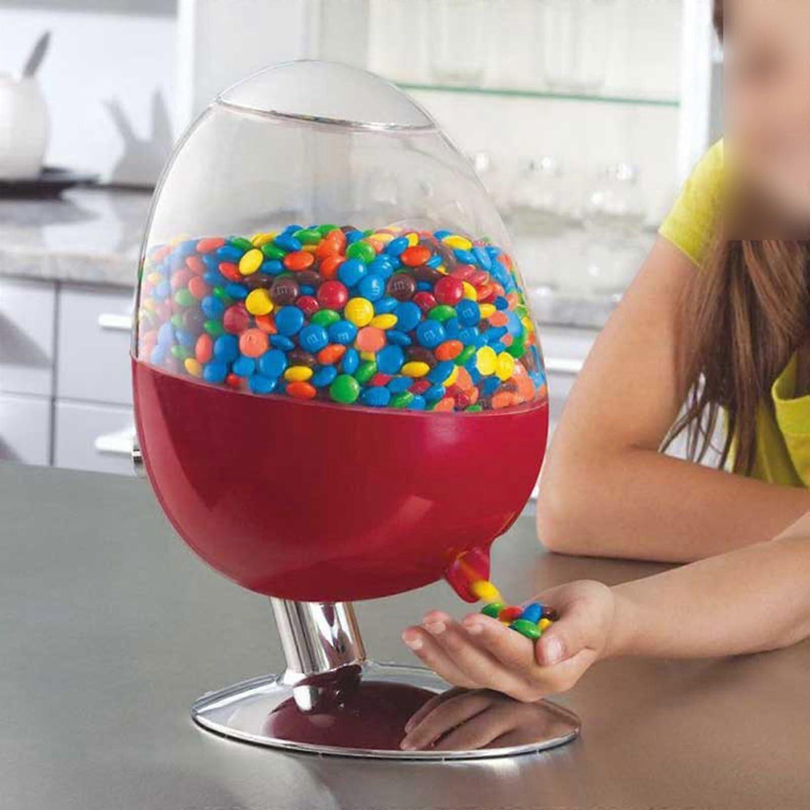 Automatic Candy Dispenser - Touch-Activated Gum and Nuts, Moisture-Resistant Storage, Red, Up To 300 mm Capacity