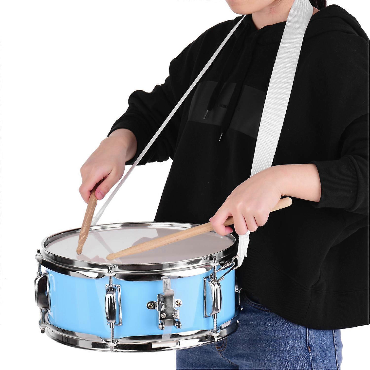 12inch Snare Drum Head with Drumsticks Shoulder Strap Drum Key for Student Band