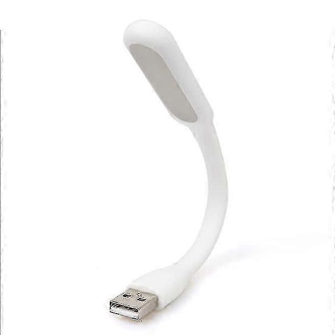 Flexible Foldable White USB LED Book Light - Portable Reading Lamp with Adjustable Brightness for Nighttime Reading