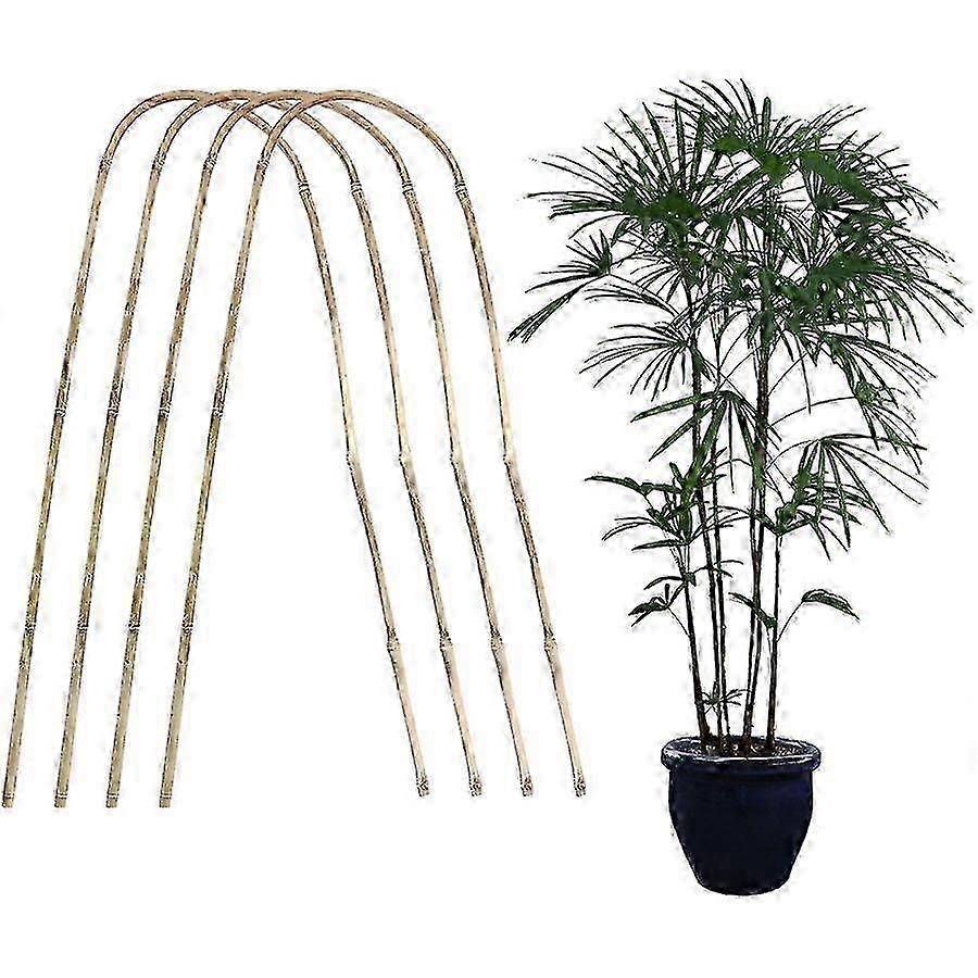 Bamboo U Shape Plant Support - 2 Set Indoor Climbing Frame 60cm