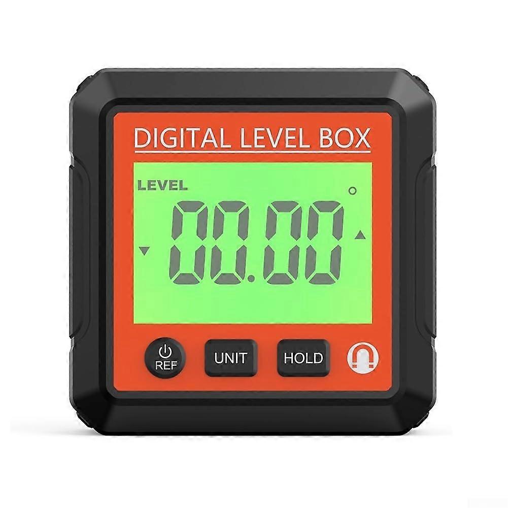Digital Angle Finder Magnetic Angle Gauge With Backlit LCD Display 4x90 Degree Range 0.2 Degree Accuracy Data Lock ABS