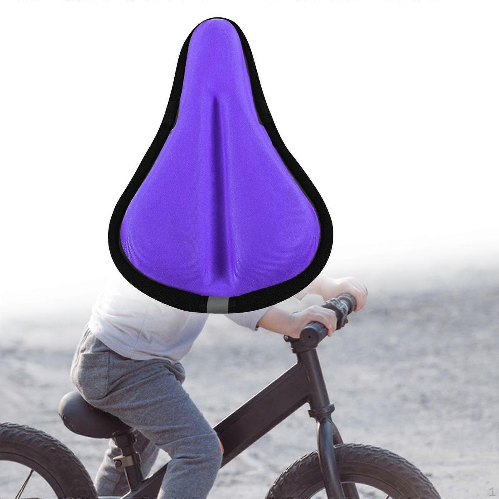 Children's Bike Seat Cover Saddle Padded Accessories Memory Foam Easy to Install 15x22cm