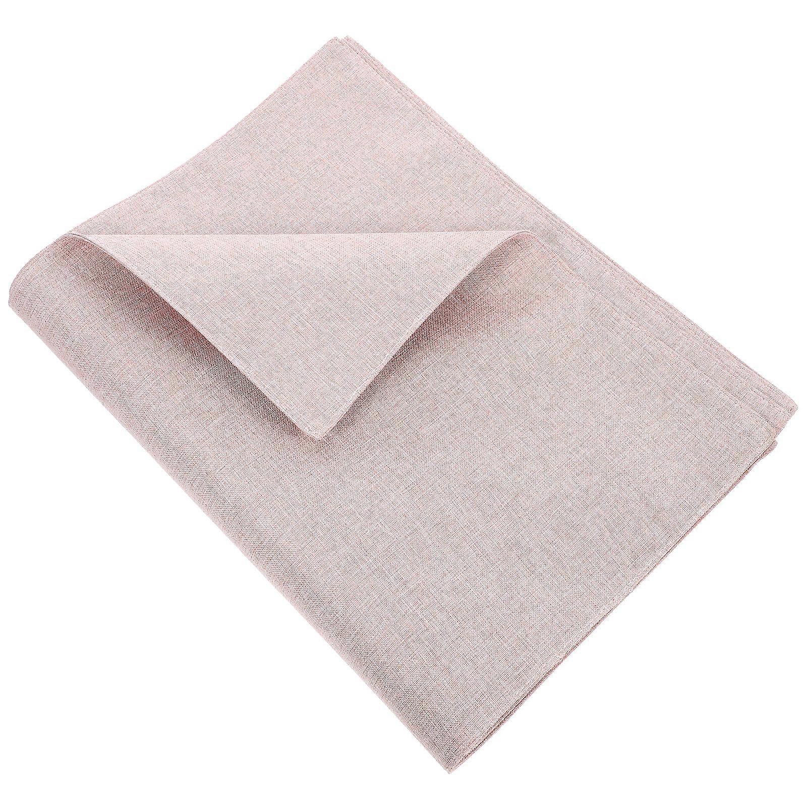 4Pcs Linen Placemat for Dining Table Beige Non-Slip Washable Mats