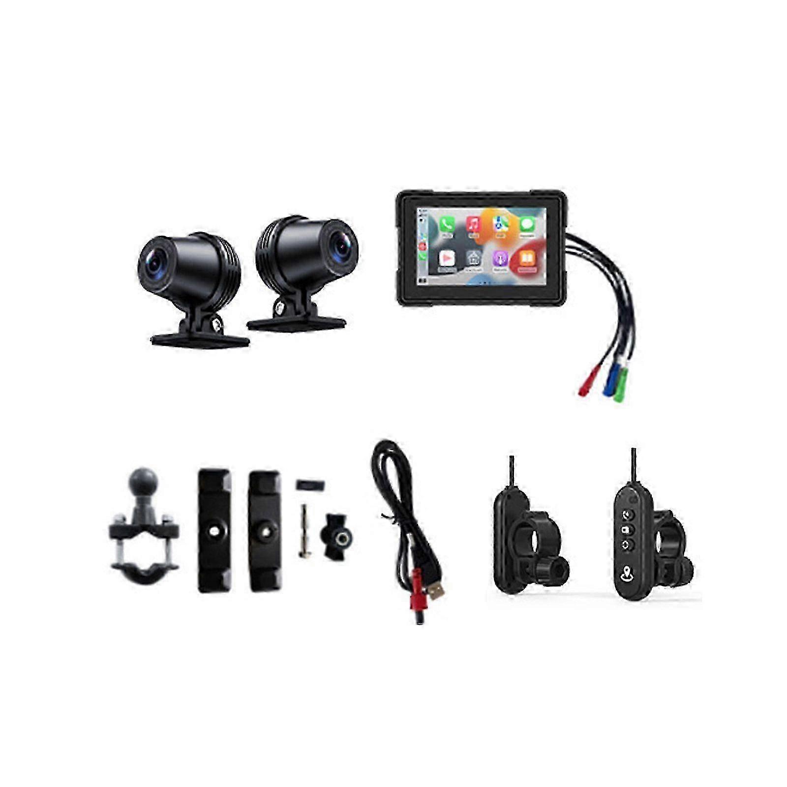 thumbnail image 2 of Carpuride W702 Wireless Apple Carplay & Android Auto Motorcycle Stereo – 7-Inch IPS Touchscreen, IP67 Waterproof, 5G WiFi, Bluetooth Transmitter 2 of 6
