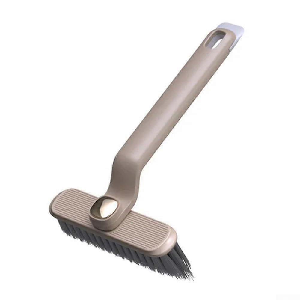 Tile Grout Cleaning Brush 360° Rotating with Hard PET Bristles for Bathroom, Kitchen and Window Frames White