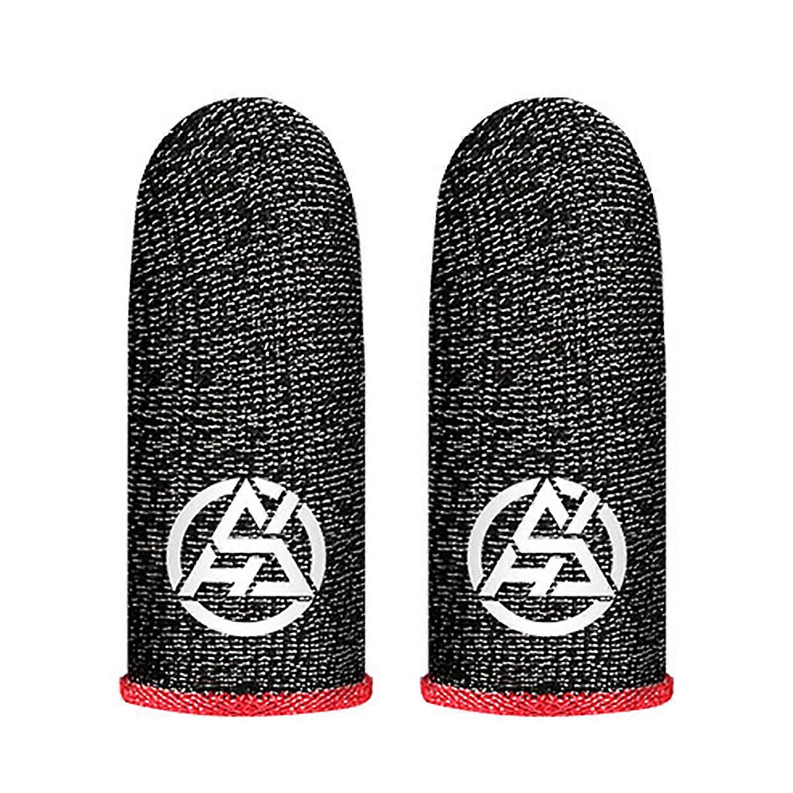 1 Pair High Sensitivity Finger Sleeves Conductive Fiber Material For Accurate Touch Displa Control In Competitive Gaming Multicolor