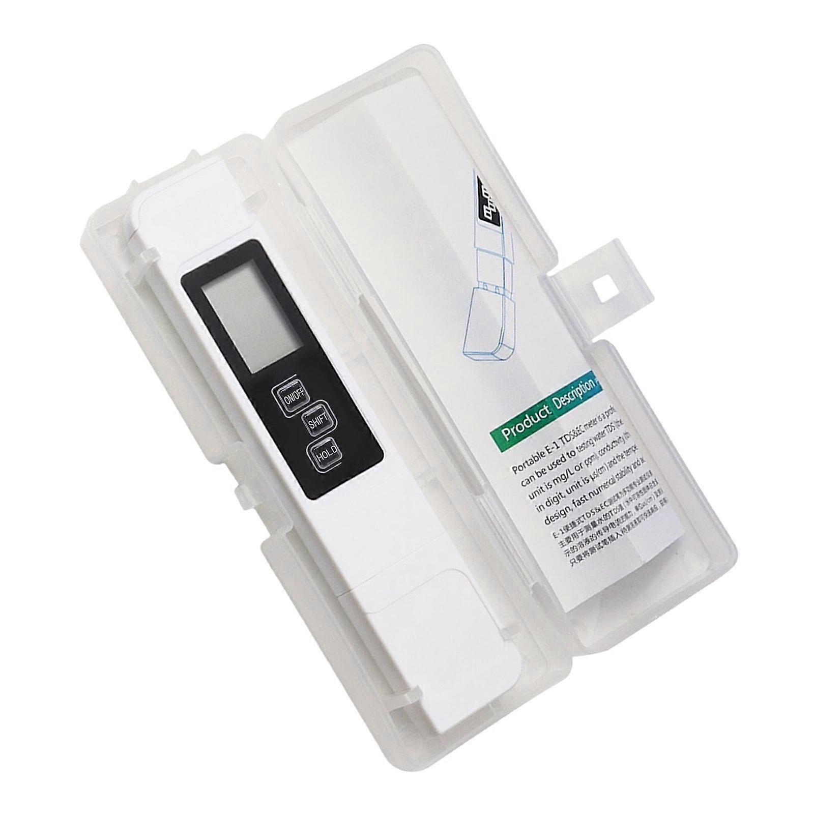 Versatile Water Quality Analysis Tool Detects  TDS & Temperature Upgrades for Homes  Aquariums Pool & Lab environment   White