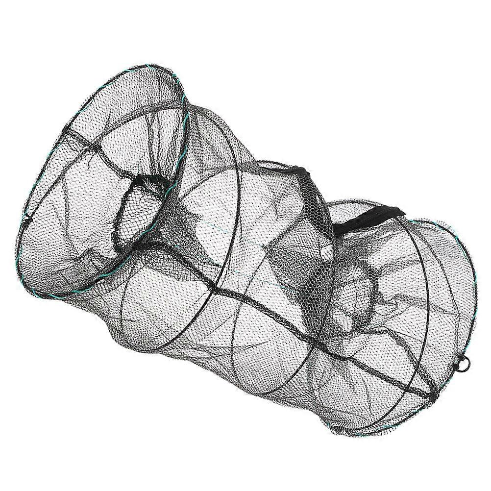 Spring Cage Fishing Trap Foldable Net for Lobster