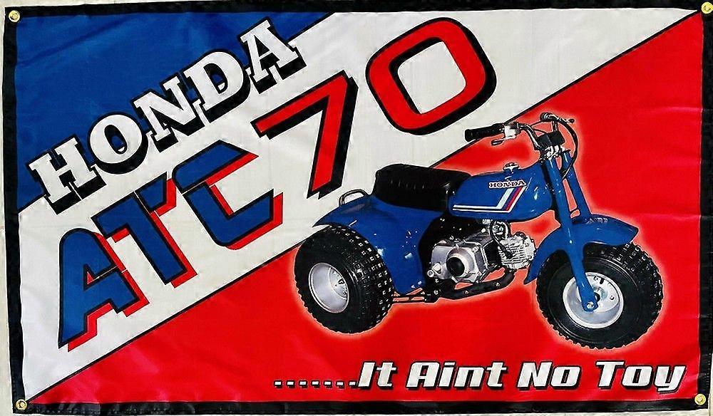 HONDA ATC 70 BLÅ FLAGGA