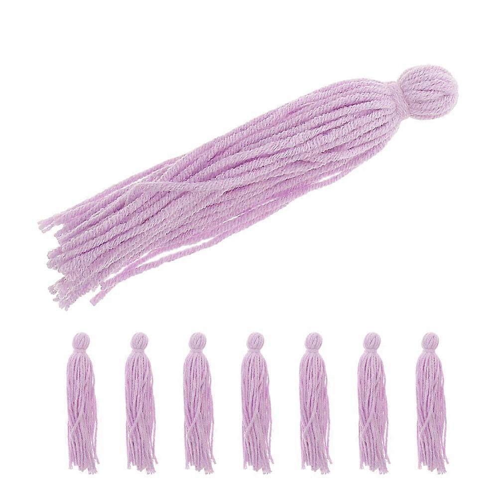 Floating Fish Breeding Mop for Spawning with 8Pcs in Violet Woolen Yarn