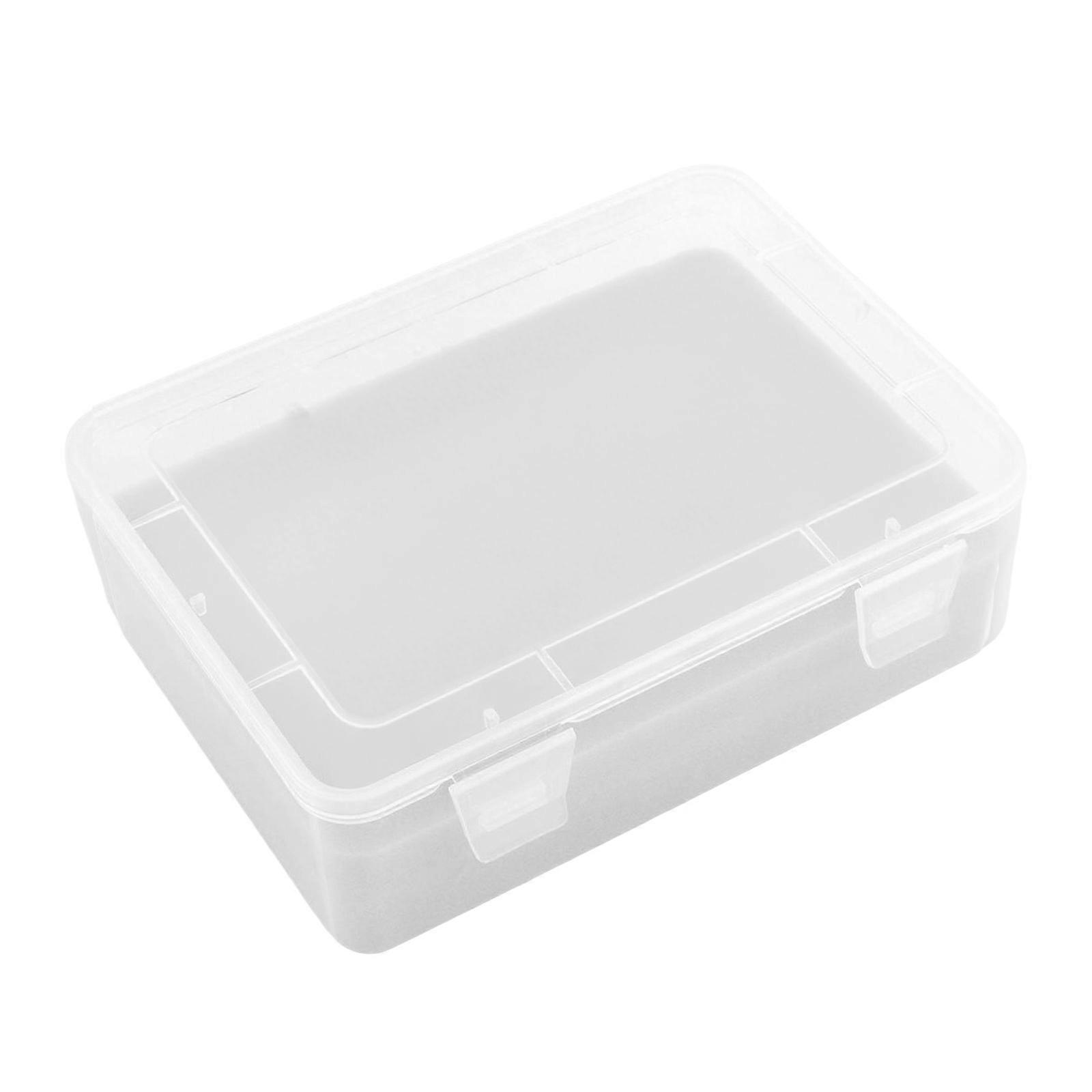 Battery Storage Solution For Sizes Strong ABS Plastic Case Visible Compartment Locking Mechanism Camping Essential  transparent